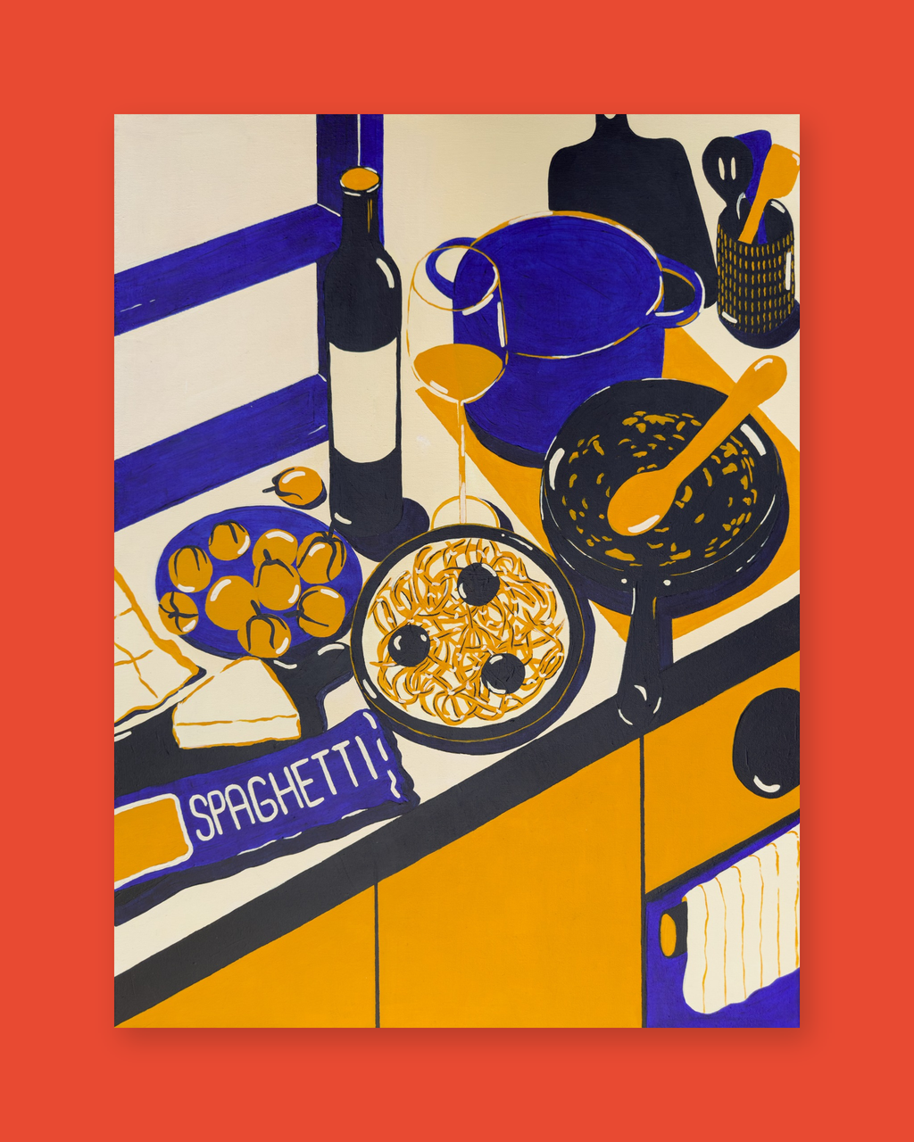 Cooking Dinner Art Print