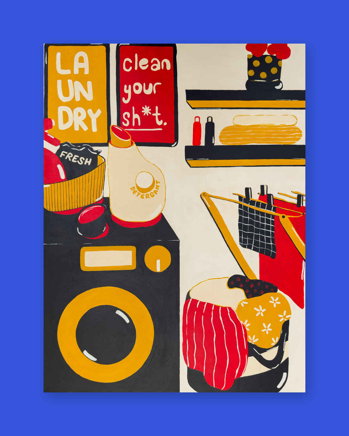 Laundry Day Art Print